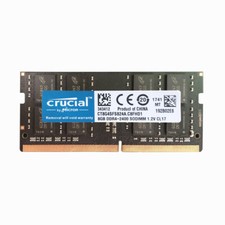 Crucial 8GB 2Rx8 PC4-19200Mhz  DDR4-2400T 260Pin SODIMM Laptop Memory Non Ecc $Y picture