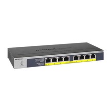 NETGEAR 8-Port Gigabit Ethernet Unmanaged PoE 8 Port, PoE+ @ 123W, black picture