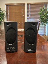 New - Set of 2 Black iMicro IMD693 2.0 Channel Multimedia Speakers. picture