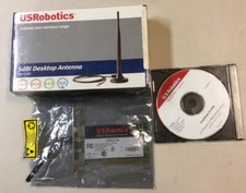 U.S. Robotics USR2216 22Mbps Wireless PCI Adapter, NEW Desktop antenna, Software picture