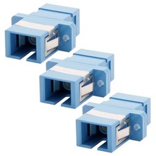 3 Pcs SC to SC Single Mode Simplex Fiber Optic Optical Coupler Adapter Connector picture