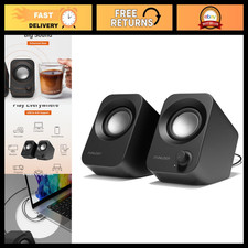 14W Stereo USB Powered Speakers, Compact 30° Tilt Design, Volume Control for PC, picture