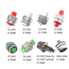 FC SC ST LC SMA Fiber Optic Adjustable Attenuator 0~30dB Mechanical Flange picture