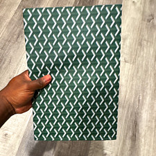 Green & White Pattern Folio Case Cover w/ Snap Closure for Apple iPad picture