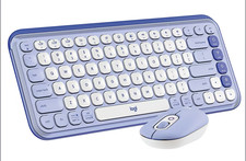 Logitech POP Icon Keyboard Mouse Combo in Rose and Off White picture