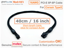 ⚡️UPgrading-16AWG PCI-E GPU 8-Pin Cable for Corsair Type5 SF SF-L -📏40cm/16inch picture