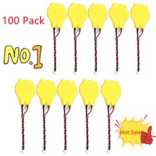 LOT 100X CMOS RTC BATTERY For Lenovo Acer HP Dell Asus Toshiba IBM CR2032 2-Pin picture