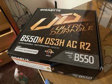 Gigabyte B550M DS3H AC R2 AM4 Micro ATX Motherboard Ryzen 5000 (Brand New) picture