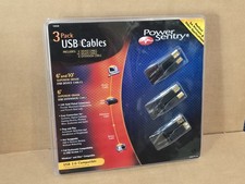 New Sealed Power Sentry 3 Pack USB Device Printer Cables 102028 New picture