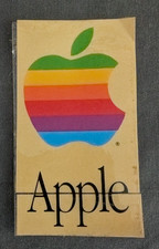 Vintage Apple Mac Computer Logo Sticker Decal Rainbow Bite 2