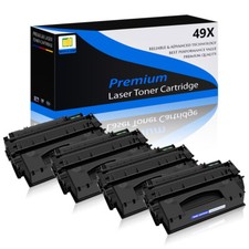 4PK High Yield Q5949X 49X Toner Cartridge for HP LaserJet 1320 1320N 1320T 3390 picture