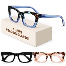 Reading Glasses for -3Pack Blue Light Blocking Fashion Readers with Spring Hi... picture