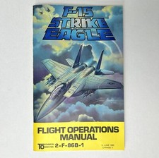 Vtg 1985 F-15 Strike Eagle Flight Operations Manual Commodore 64 Atari Apple picture