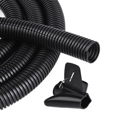 25ft  1/4 inch Flame Retardant Split Wire Loom Tubing with Installation Tool ... picture