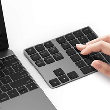 Bluetooth Number Pad, Aluminum Rechargeable Wireless Numeric Keypad picture