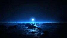 Landscape night dark sky cold ice nature Custom Gaming Mat Desk picture