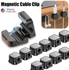 12Pcs Magnetic Cable Manager Simple and Secure Mobile Phone Charging Cable Clip picture