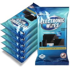 120 Wipes/6 Pack Electronic Cleaning Wipes, Pre-Moistened Screen Wipes for TV... picture