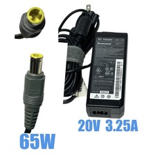 Genuine Lenovo ThinkPad Laptop AC Charger Power Adapter 65W 20V 3.25A ROUND TIP picture
