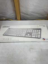 Adesso AKB-730UW Scissor Switch Keyboard with Copilot AI Hotkey AKB-730UW, White picture