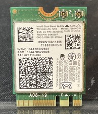 Intel Dual Band Wireless AC7260 WiFi Bluetooth 4.0 Network Card LENOVO LOCKED picture