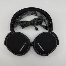 SteelSeries Arctis 3 Black Headset 3.5mm Micro-USB Boom Mic Detachable Cable picture