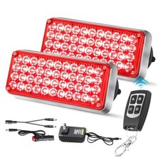 Upgraded Wireless Strobe Lights w/Remote Control for Trucks Red picture