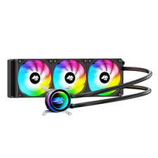 AIO CPU Cooler, 360Mm AIO with High-Speed Ceramic Bearing Pump, 3X PWM ARGB Fans picture