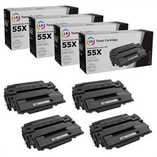 Products Compatible CE255X Replacements for 55x Toner Cartridge Black 4-Pack use picture