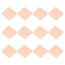 12 Pcs Heatsink Copper Pad Shim IC Chipset GPU Thermal Heatsink (15x15x0.5mm) picture