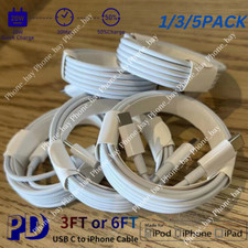 PD Fast Charger Cable 3FT/6FT Type USB C For iPhone 14 13 12 11 Pro Max XR iPad picture