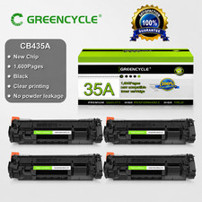 CB435A Replacement Black Toner 4PK for HP LaserJet P1002 P1005 P1006 P1007 35A picture