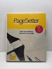 Page Setter Desk Top Publishing Gold Disk Amiga Program With Manual Complete picture