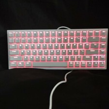 HUO JI E-YOOSO  QC-84 White Mechanical Gaming Keyboard RED Switches 81 Key   picture