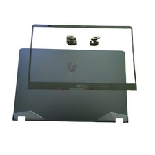 New Gray Blue Top Back Cover+Bezel+Hinges For MSI GE76 Raider 10SGS SFS MS-17K1 picture