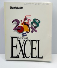 Microsoft Excel Users Guide Version 5.0 Software Manual 1993 picture