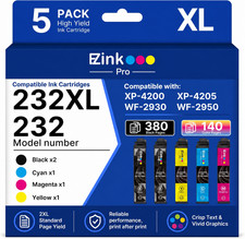 5PK T232XL Ink Cartridge Compatible for Epson 232XL WF-2930 2950 XP-4200 4205 picture