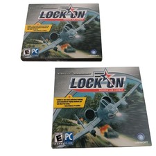 Vintage Lock On Modern Air Combat PC Game Ubisoft CD-ROM Complete Windows XP Jet picture
