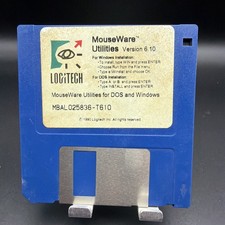 Logitech MouseWare Utilities Ver 6.10 for DOS Windows - floppy disk 3.5 inch picture