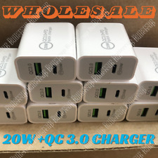 100x For iPhone 15 14 13 12 20W Fast Charger Block USB Type C Wall Power Adapter picture