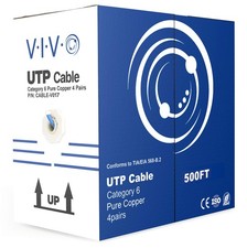 500ft Bulk Cat6, Full Copper Ethernet Cable, 23 Pull Box, Cat-6 Wire, Indoor picture