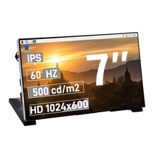 GeeekPi 7Inch Screen for Raspberry Pi, 1024x600 IPS LCD Display, HDMI Portabl... picture