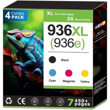 936XL 936e Ink Cartridges Combo Pack Compatible for HP 936 Ink Cartridges picture