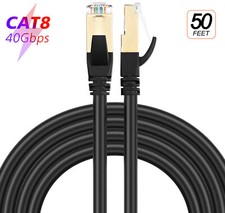 Cat 8 Ethernet Cable 50 ft for Gaming, Xbox, PS4/5, 2022 Upgraded Flexible PVC picture