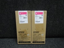 LOT OF 2 GENUINE EPSON T08D3 (WORKFORCE ENTERPRISE AM-C4000) MAGENTA INK picture