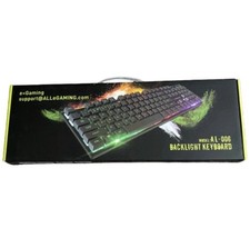 e gaming AL-006 Rainbow LED Effect Keyboard w/Backlight 104 Waterproof Keycaps picture