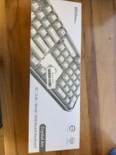 MOFII Wireless RGB Keyboard Tri-Mode Bluetooth/USB-C/2.4G Crystal Jelly Keys picture