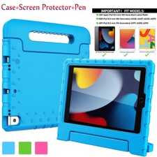 For iPad 9th 8th 7th Gen Case Tough Kids Shockproof EVA Cover+Screen Protector picture