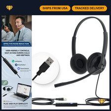 Wired USB-A Headset with Noise Canceling Mic & In-Line Controls - UH34 Lite picture