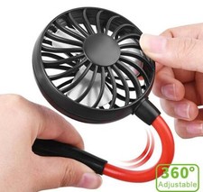 Rechargeable Sports fan USB Portable Hands-free Neck Hanging desk travel fitness picture